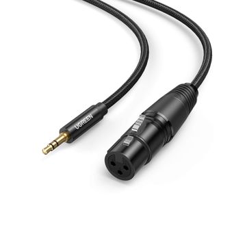 Ugreen 3.5 mm to XLR 1 mt Örgülü Mikrofon Ses Kablosu