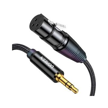 Ugreen 3.5 mm to XLR 1 mt Örgülü Mikrofon Ses Kablosu