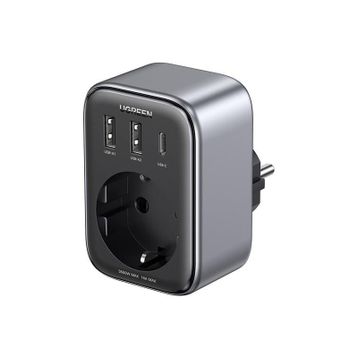 Ugreen 30W GAN 2xUSB-A Type-C Hızlı Şarj Cihazı Akım Korumalı Duvar Prizi