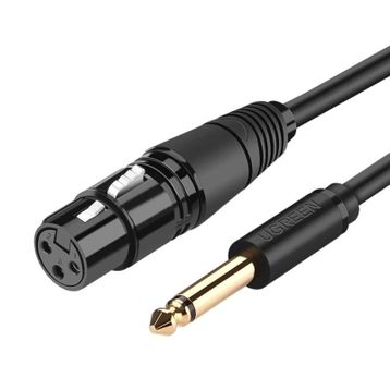 Ugreen 6.5 mm Jack to Xlr 2 mt Dişi Mikrofon Ses Bağlantı Kablosu
