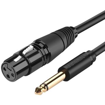 Ugreen 6.5 mm Jack to Xlr 2 mt Dişi Mikrofon Ses Bağlantı Kablosu