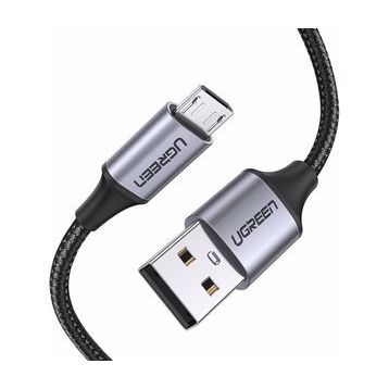 Ugreen 60147 Siyah 1.5 mt Micro USB Data ve Şarj Kablosu
