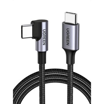 Ugreen ACBUGN50123A 1 m 3.0 A, 60 W USB-C & USB-C, 90 Derece Şarj ve Data Kablosu