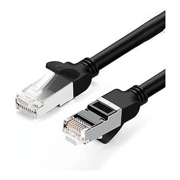 Ugreen Cat 6 Siyah 1 m Saf Bakır Metal Konnektör Ethernet Kablosu