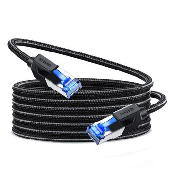 Ugreen CAT8 RJ45 15 m Naylon Ethernet Kablosu