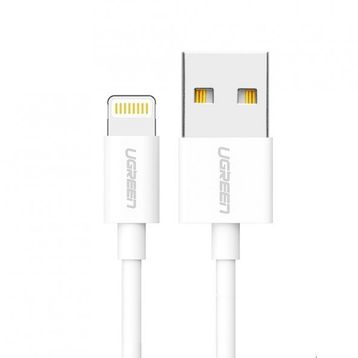 Ugreen MFI Beyaz 100 cm Lightning iPhone Şarj Kablosu