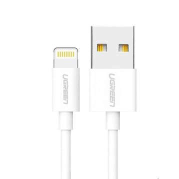 Ugreen MFI Beyaz 100 cm Lightning iPhone Şarj Kablosu