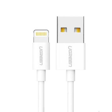 Ugreen MFI Beyaz 100 cm Lightning iPhone Şarj Kablosu