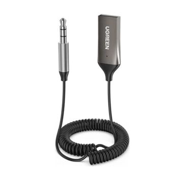 Ugreen Mikrofonlu 3.5 mm Aux Bluetooth 5.0 Alıcı Adaptör Araç Kiti