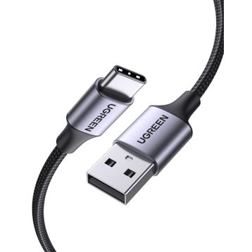 Ugreen Örgülü Siyah 50 cm USB Type-C Şarj ve Data Kablosu