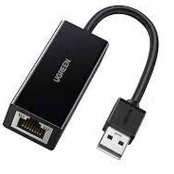 Ugreen Siyah USB 2.0 PC Mac Konsol TV Box Ethernet Adaptörü