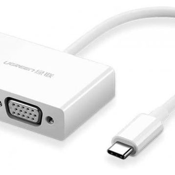 Ugreen Type-C HDMI VGA Beyaz Adaptör
