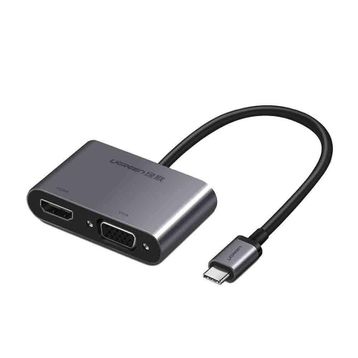 Ugreen Type-C HDMI VGA Beyaz Adaptör