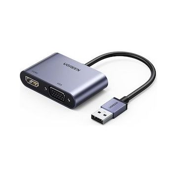 Ugreen USB 3.0 1080P 60 Hz Full HD HDMI VGA Dönüştürücü Adaptör