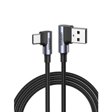 Ugreen USB to Type-C 2 m 90 Derece Şarj ve Data Kablosu