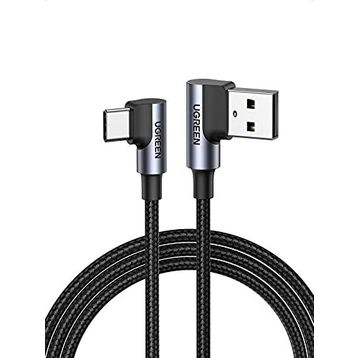 Ugreen USB to Type-C 2 m 90 Derece Şarj ve Data Kablosu