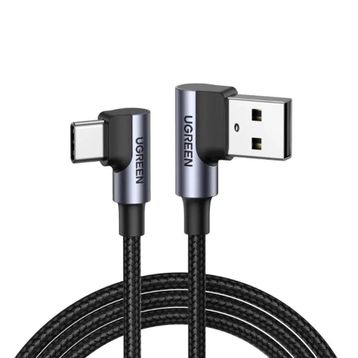 Ugreen USB to Type-C 2 m 90 Derece Şarj ve Data Kablosu