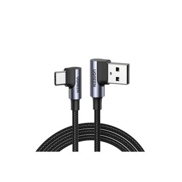 Ugreen USB to Type-C 2 m 90 Derece Şarj ve Data Kablosu