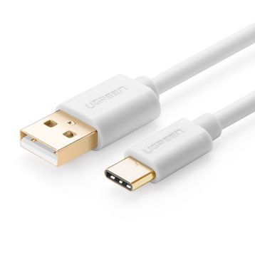 Ugreen USB Type-C Beyaz 2 mt Şarj ve Data Kablosu