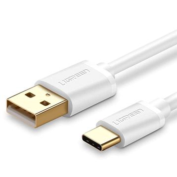 Ugreen USB Type-C Beyaz 2 mt Şarj ve Data Kablosu