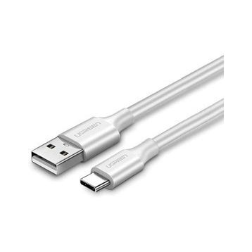 Ugreen USB Type-C Beyaz 2 mt Şarj ve Data Kablosu