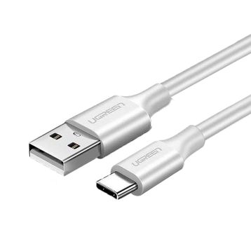 Ugreen USB Type-C Beyaz 2 mt Şarj ve Data Kablosu