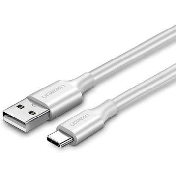 Ugreen USB Type-C Beyaz 2 mt Şarj ve Data Kablosu