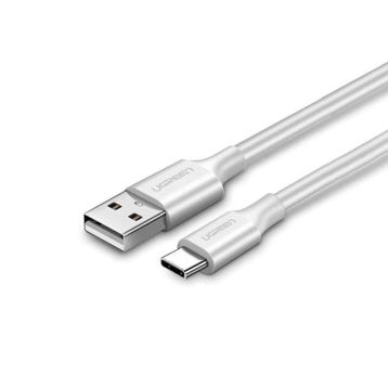 Ugreen USB Type-C Beyaz 2 mt Şarj ve Data Kablosu