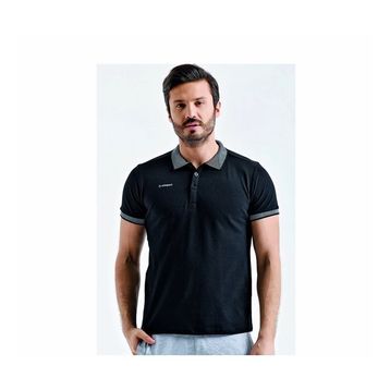 Uhlsport 3201131-20.002 Siyah Polo Yaka Pamuk Slınce M Erkek T-Shirt