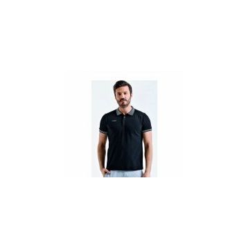 Uhlsport 3201131-20.002 Siyah Polo Yaka Pamuk Slınce M Erkek T-Shirt