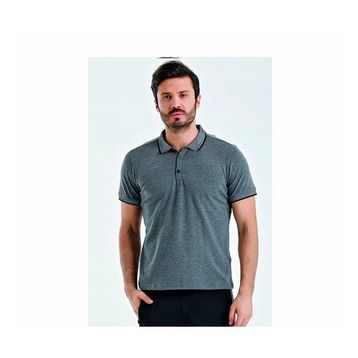 Uhlsport 3201131-22.524 Antrasit Melanj Polo Yaka Pamuk Slınce M Erkek T-Shirt