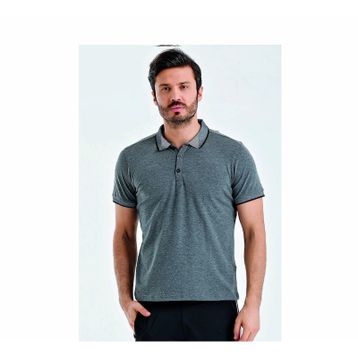 Uhlsport 3201131-22.524 Antrasit Melanj Polo Yaka Pamuk Slınce M Erkek T-Shirt