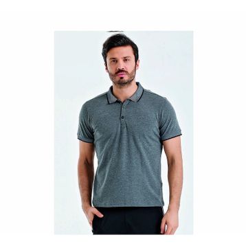 Uhlsport 3201131-22.524 Antrasit Melanj Polo Yaka Pamuk Slınce M Erkek T-Shirt