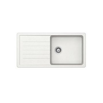 Ukinox Valente D-100 L Beyaz Granit Eviye