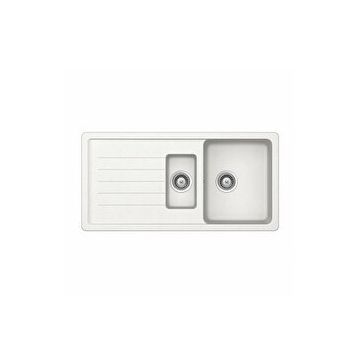Ukinox Valente D-150 L Beyaz Granit Eviye