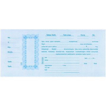 Ulaş Dar 100'lü Mavi Senet Kağıdı