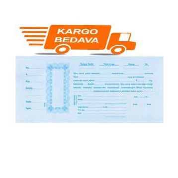 Ulaş Dar 100'lü Mavi Senet Kağıdı