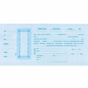 Ulaş Dar 100'lü Mavi Senet Kağıdı