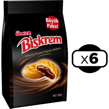 Ülker 200 gr Biskrem Kakaolu Krema Dolgulu Bisküvi