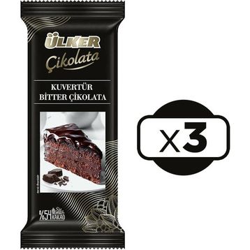 Ülker 200 gr Kuvertür Bitter Çikolata