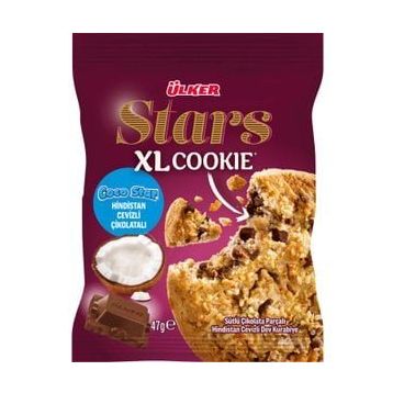 Ülker 47 gr Stars Cookie Cocostar Hindistan Cevizli Çikolata