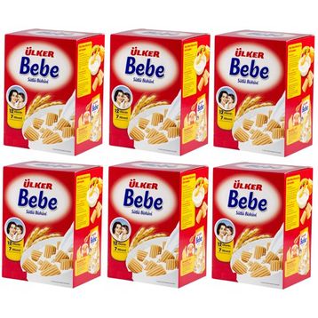 Ülker Bebe 12 Vitamin 7 Mineral 6x800 gr Sütlü Bebek Bisküvisi