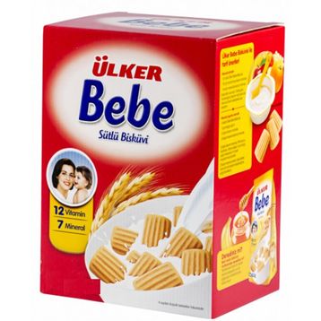 Ülker Bebe 12 Vitamin 7 Mineral 8x800 gr Sütlü Bebek Bisküvisi