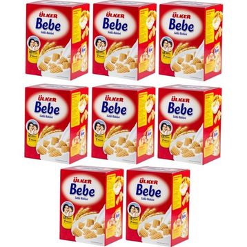 Ülker Bebe 12 Vitamin 7 Mineral 8x800 gr Sütlü Bebek Bisküvisi