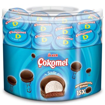 Ülker Çokomel Sade 12 gr Çikolata (15 adet)