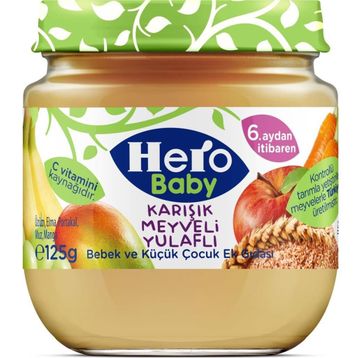 Ülker Hero Baby 6+ Ay 125 gr Organik Karışık Meyveli Püresi