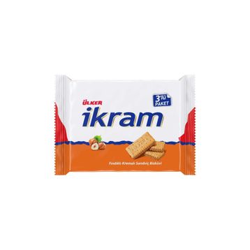 Ülker İkram Kremalı Fındıklı Bisküvi Multipack 3'lü 84 gr