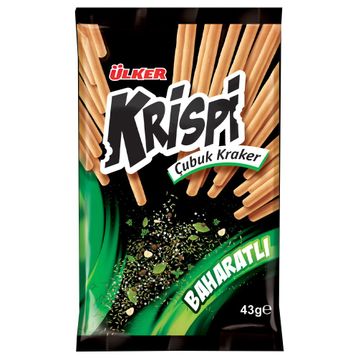 Ülker Krispi Baharatlı Çubuk Kraker 43 G (10 adet)