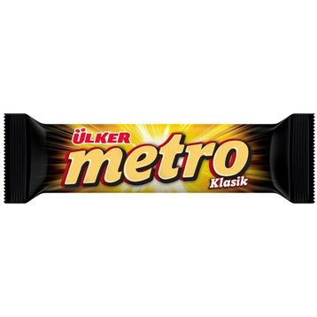 Ülker Metro 36 gr Kaplamalı Karamel ve Nugalı Bar