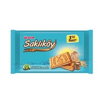 Ülker Saklıköy Sütlü Kremalı Bisküvi Mp 88 gr (3 adet)